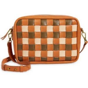 Madewell multicolored woven large transport camera bag